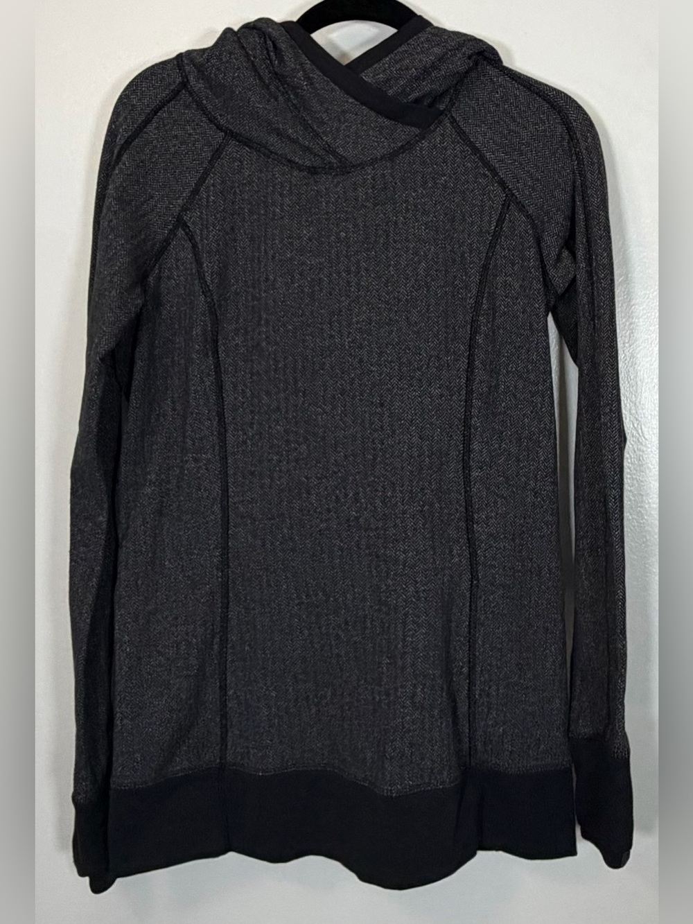 lululemon athletica Dark Gray Hooded Cowl Sweater
